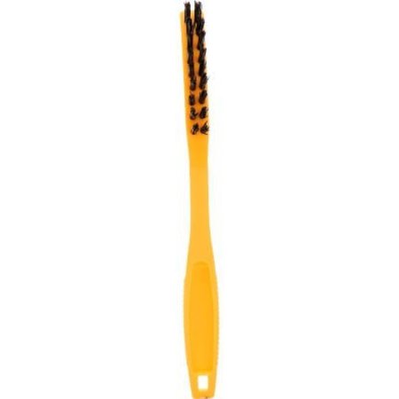 RUBBERMAID COMMERCIAL Rubbermaid Synthetic-Fill Tile & Grout Brush, 8 1/2in, Yellow Plastic Handle - FG9B5600BLA